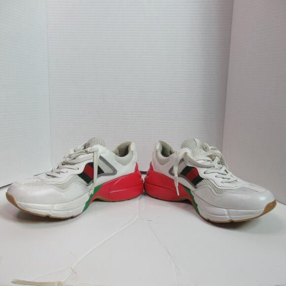 Gucci Rhyton Epilogue Sneaker Mens US 8 White Red Tennis Shoe Designer main image 4